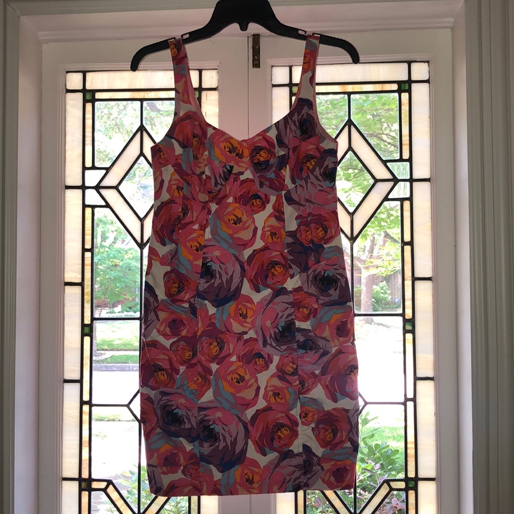 Nanette Lepore Floral fitted summer cocktail dress